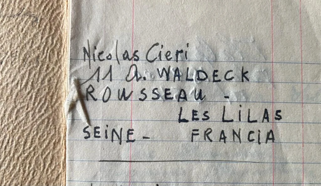 Adresse manuscrite